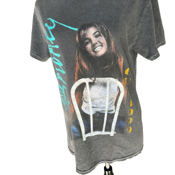 VINTAGE BRITTANY SPEARS 1999 Tour Tee Grey Size Small/Medium - Picture 1 of 7